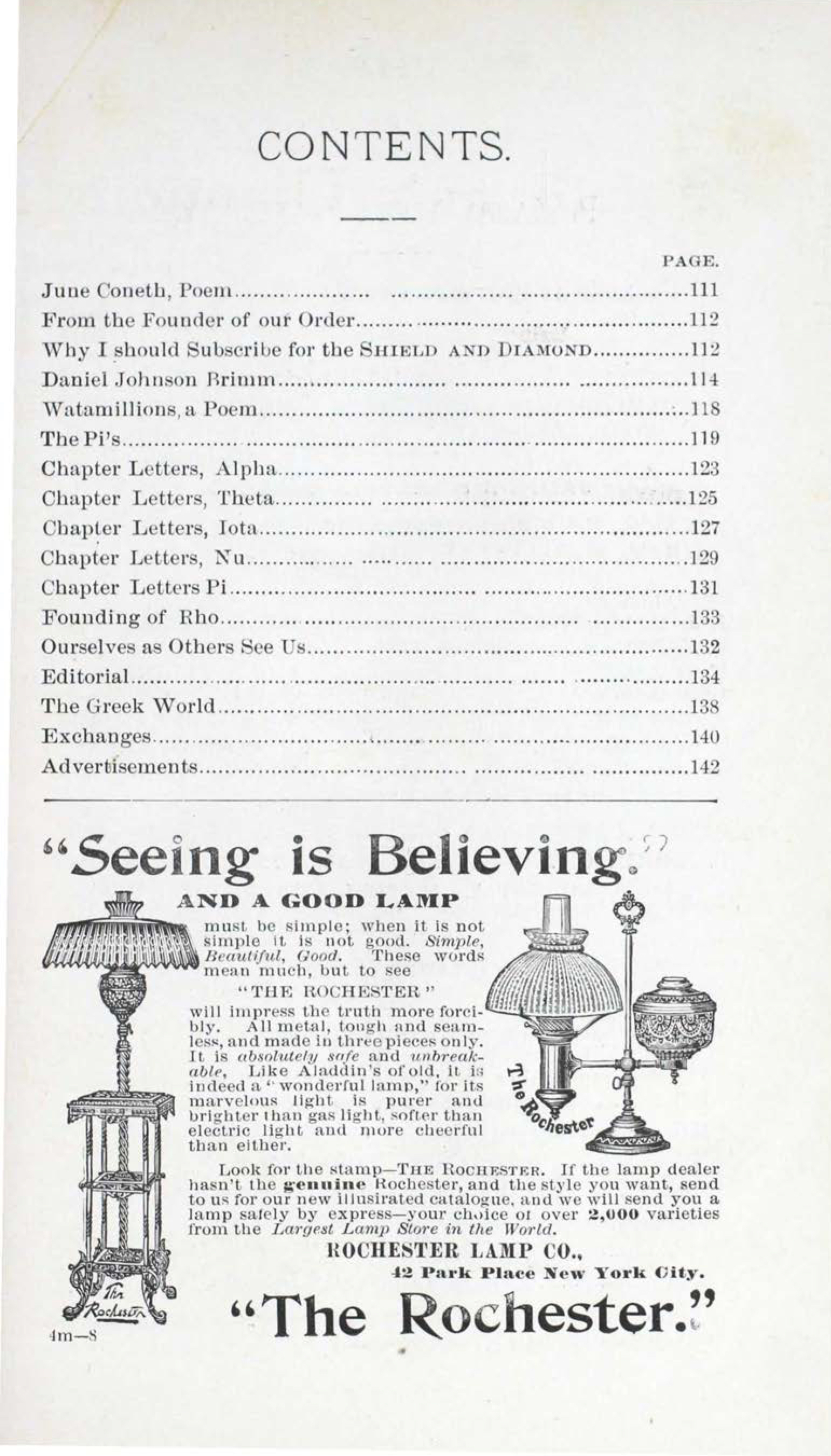 Shield and Diamond, Vol. 2, No. 4, May 1892